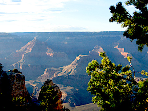 Grand Canyon shadows in the late afternoon