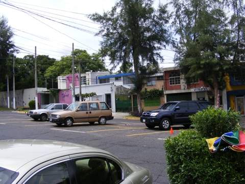 Some shops along the Avenida La Revolucion near the 
               Sheraton Hotel and the Museo de Arte