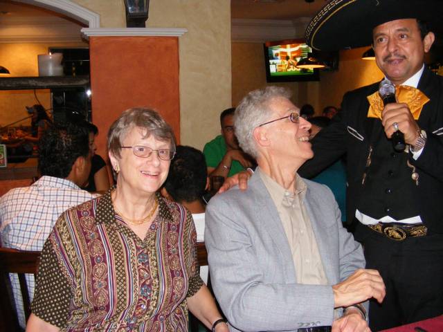 Gail, Al and the Mariachi singer