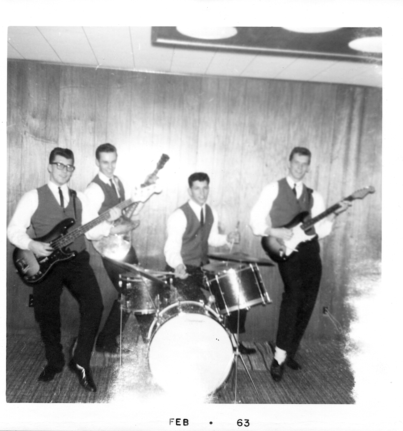 The original Excels rock band: Carl Holm, Richard Manning,
       and John Zelinsk