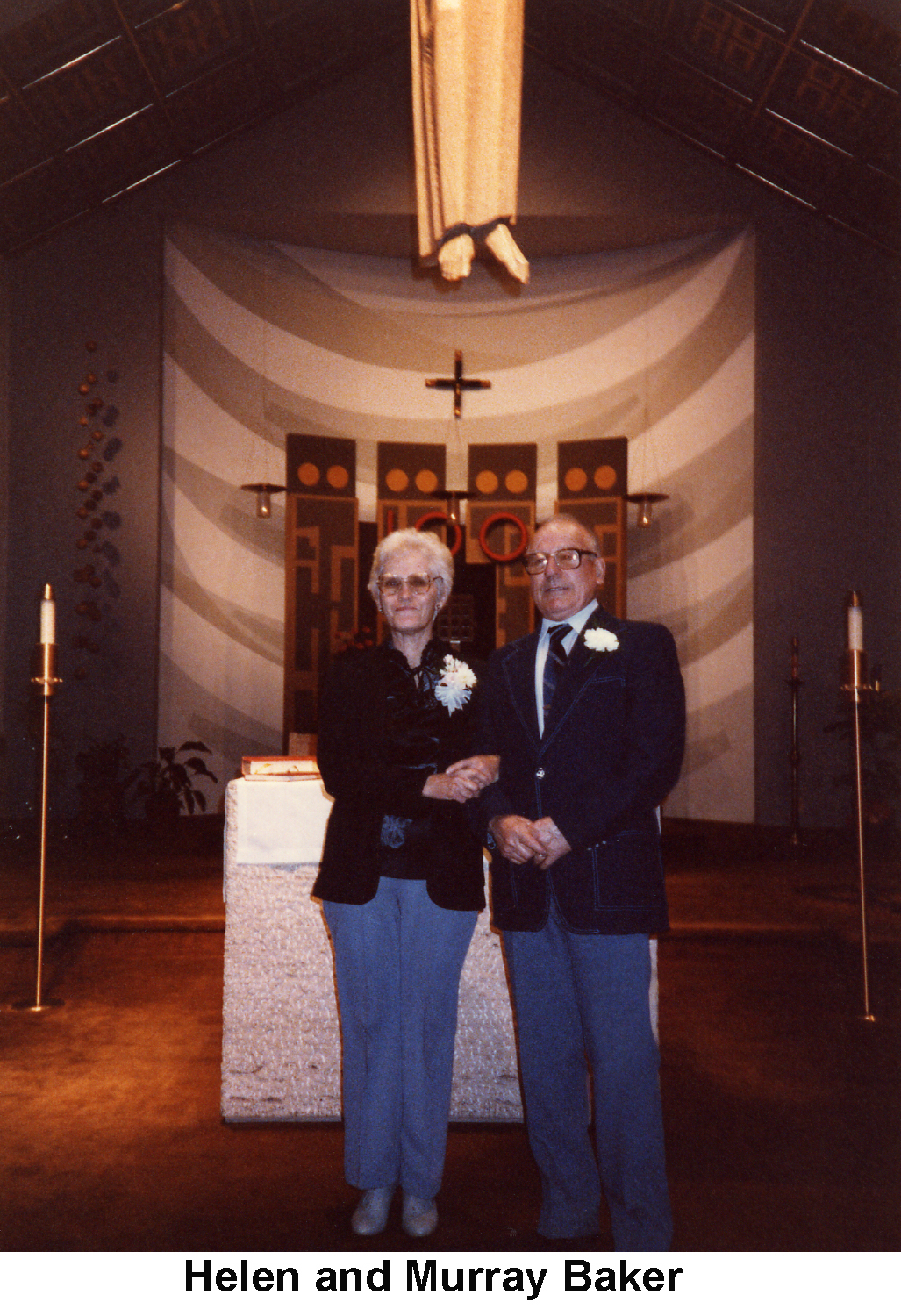 Wedding picture for Helen Nault Holm and Murray Baker