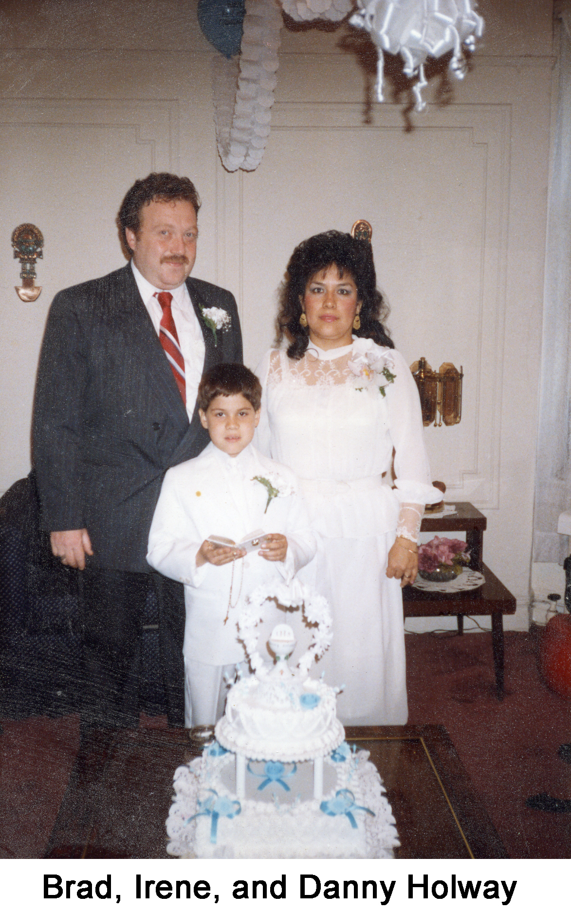 Brad Holway and his family in 1990