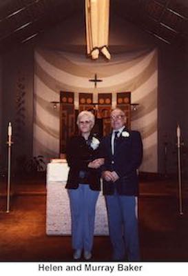 Wedding picture for Helen Nault Holm and Murray Baker