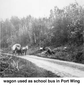 Port Wing's school wagon