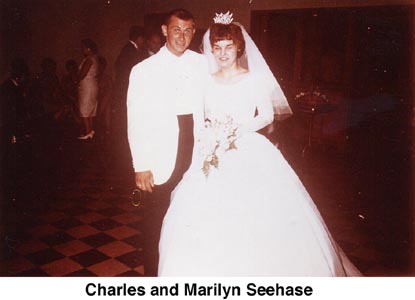 Charles and Marilyn Seehase on their wedding day