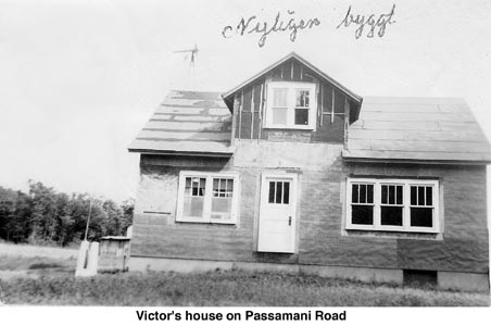 Victor Holm's brand-new house on Passamani Road