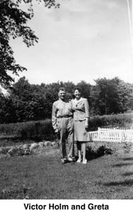 Victor Holm and his daughter Greta