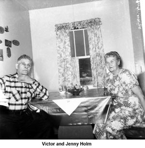 Victor Holm with wife Jenny