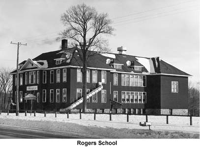 Rogers School in Bates Township
