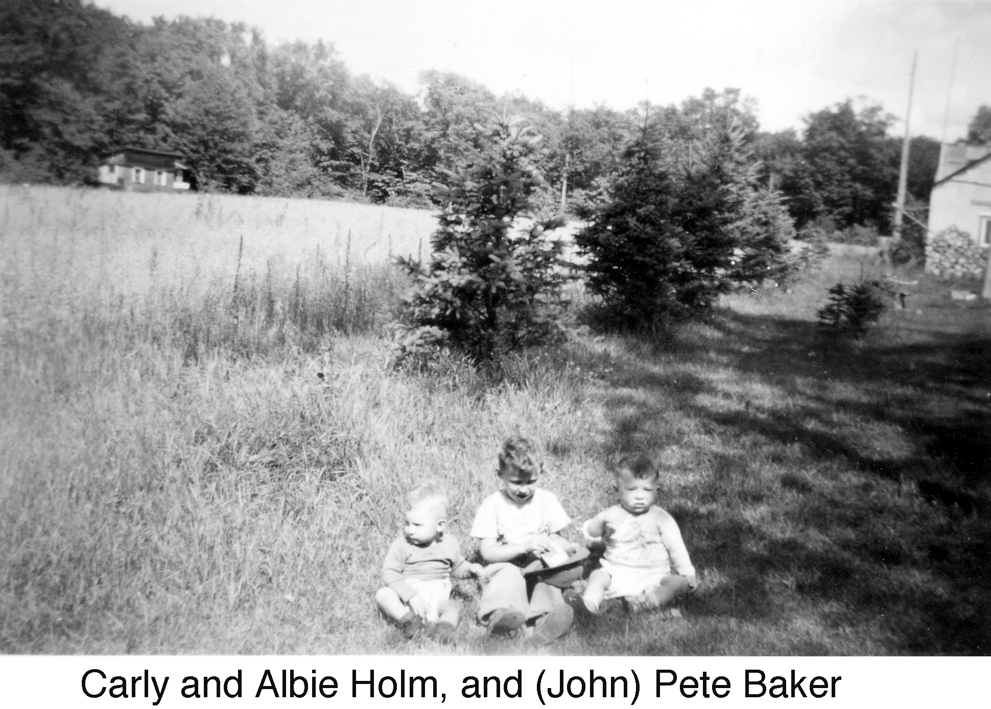 Carly and Albie Holm, and (John) Pete Baker