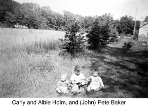 Carly and Albie Holm, and (John) Pete Baker