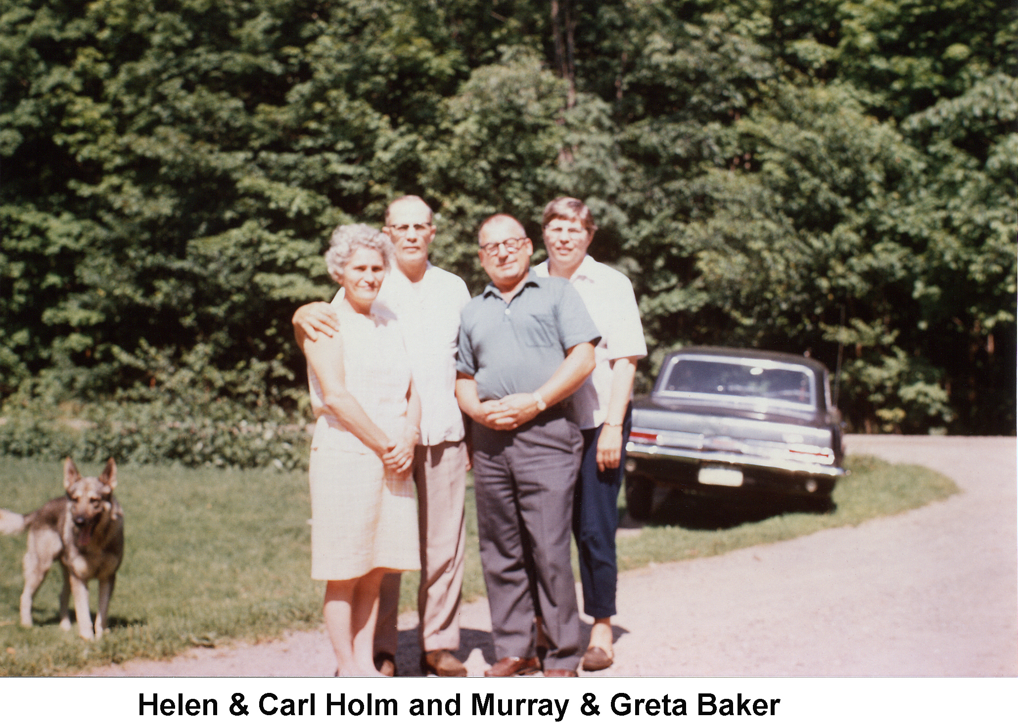 Carl & Helen Holm and Murray & Greta Baker