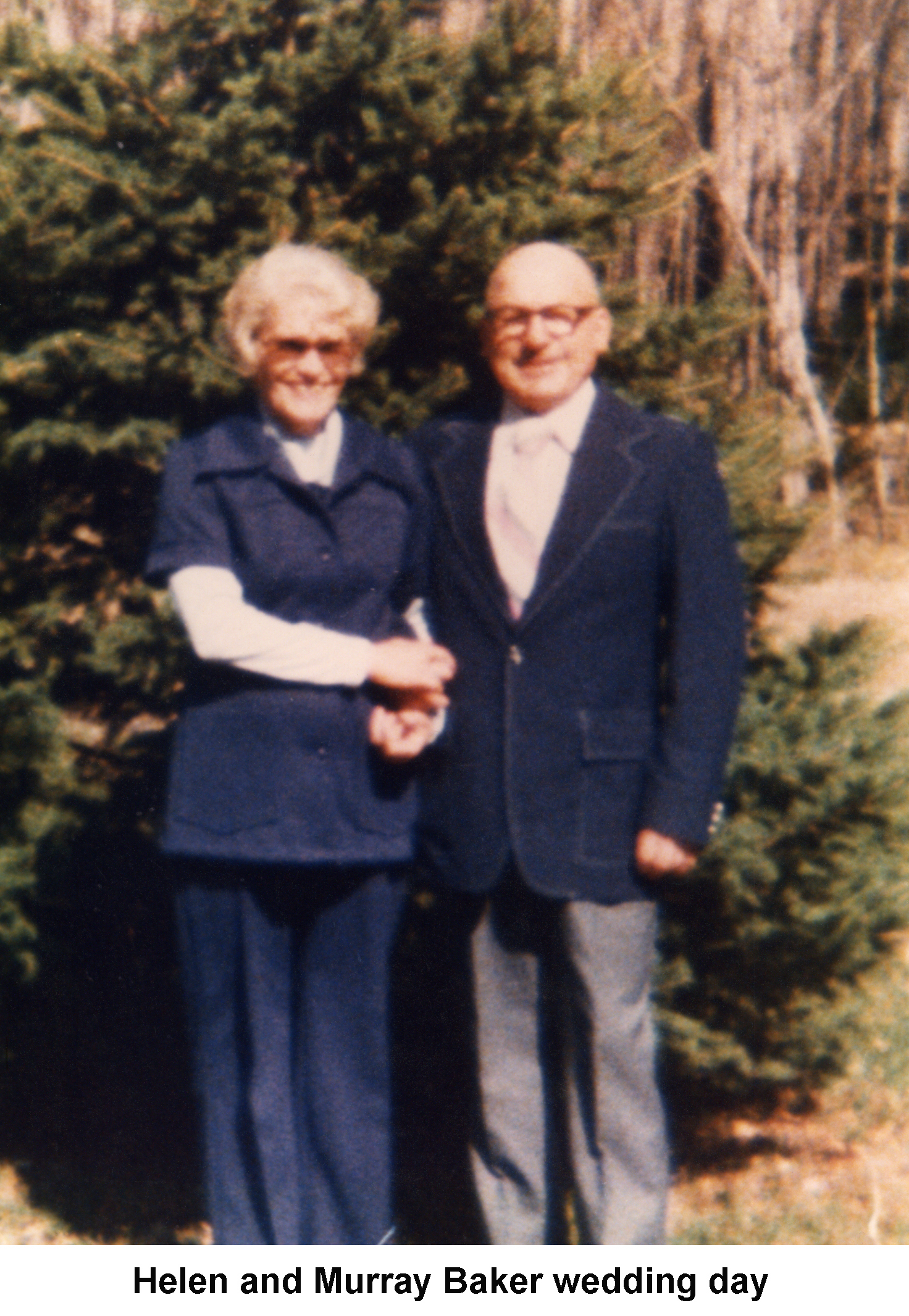 Wedding picture for Helen Nault Holm and Murray Baker