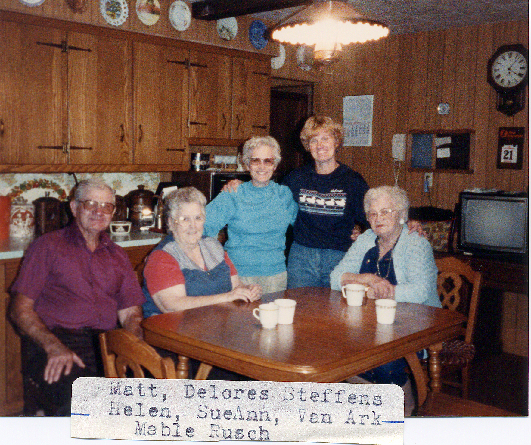 Helen Holm with her newly found Fonder relatives