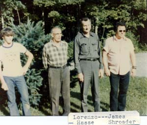 Wayne and Carl Holm with Lorenzo Hasse and James Shroder