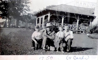 Four Carls at Pentoga Park in 1950