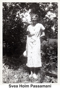 Svea Holm Passamani standing for a photo in summer clothing