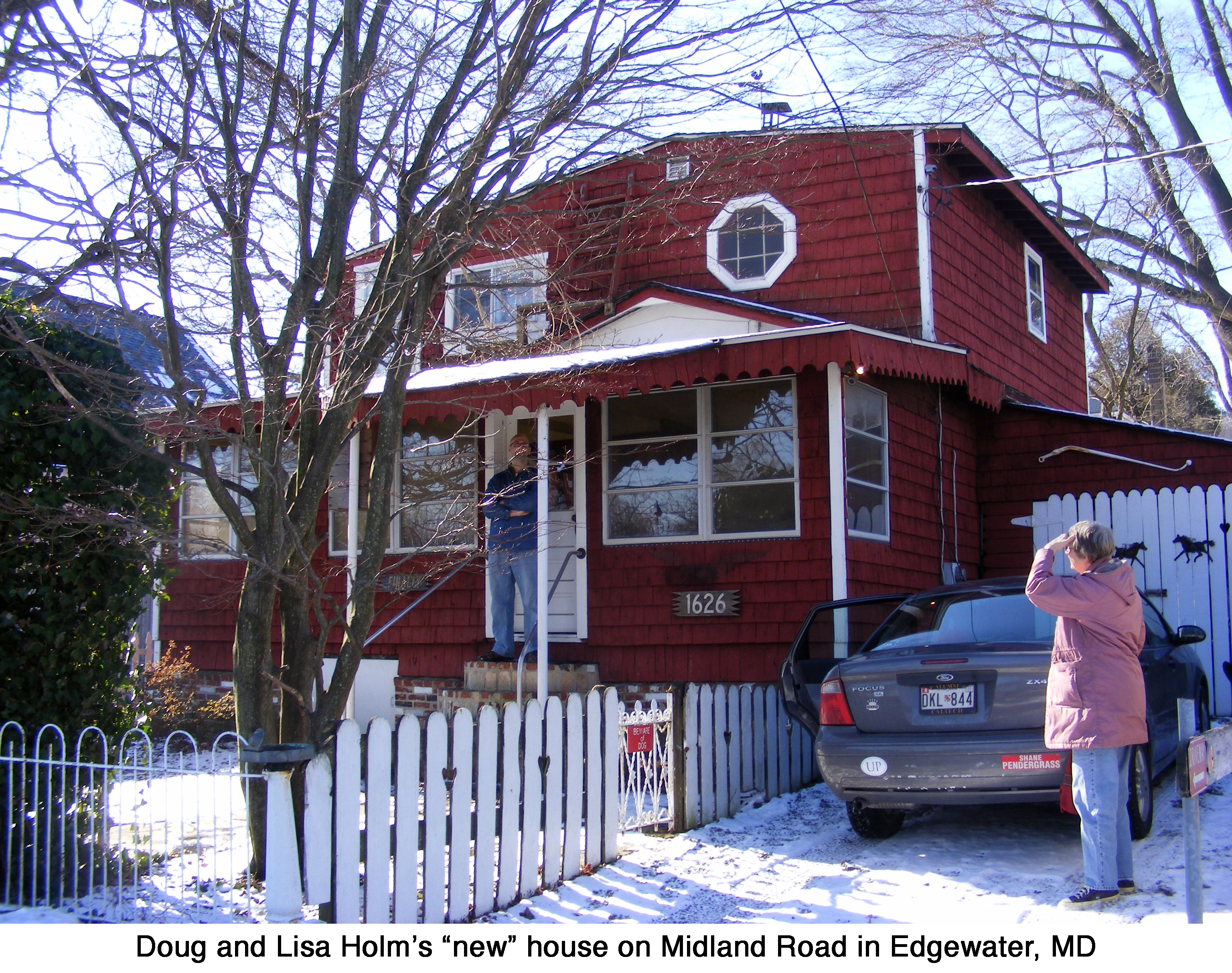 A photo of Doug's new house in Edgewater in January 2010