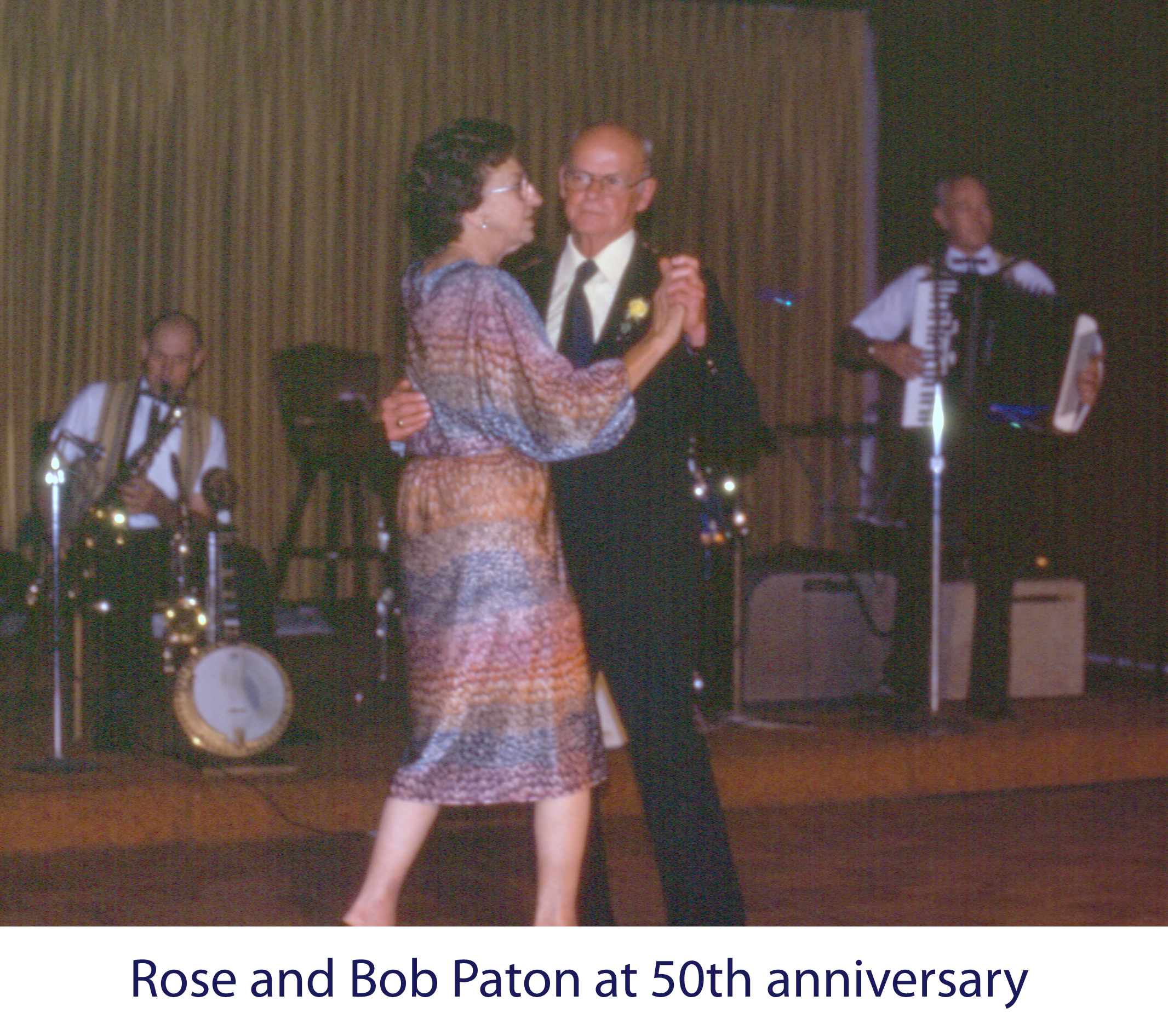 Bob and Rose Paton dancing at their 50th anniversary celebration