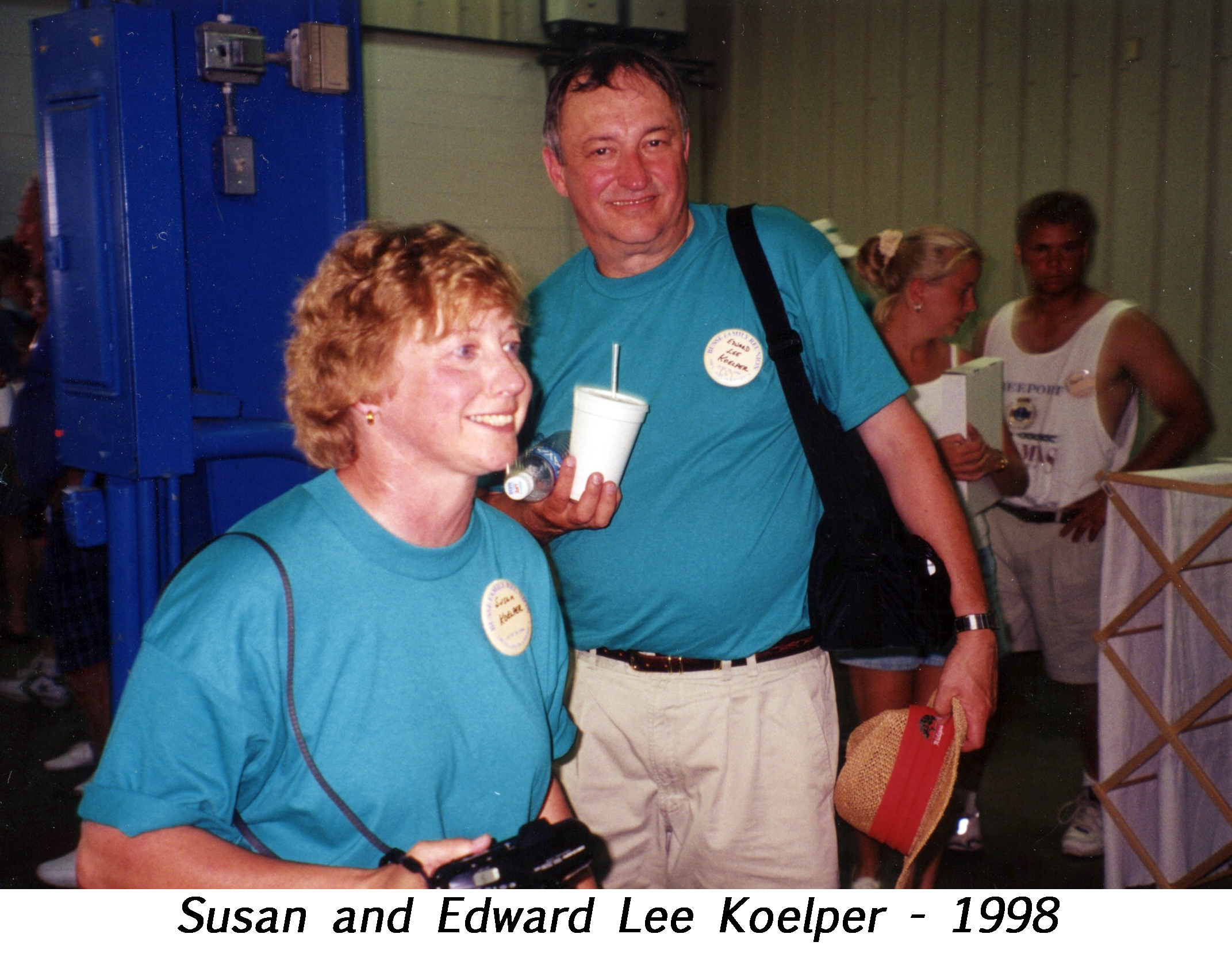 Susan and Edward Lee Koelper are standing together