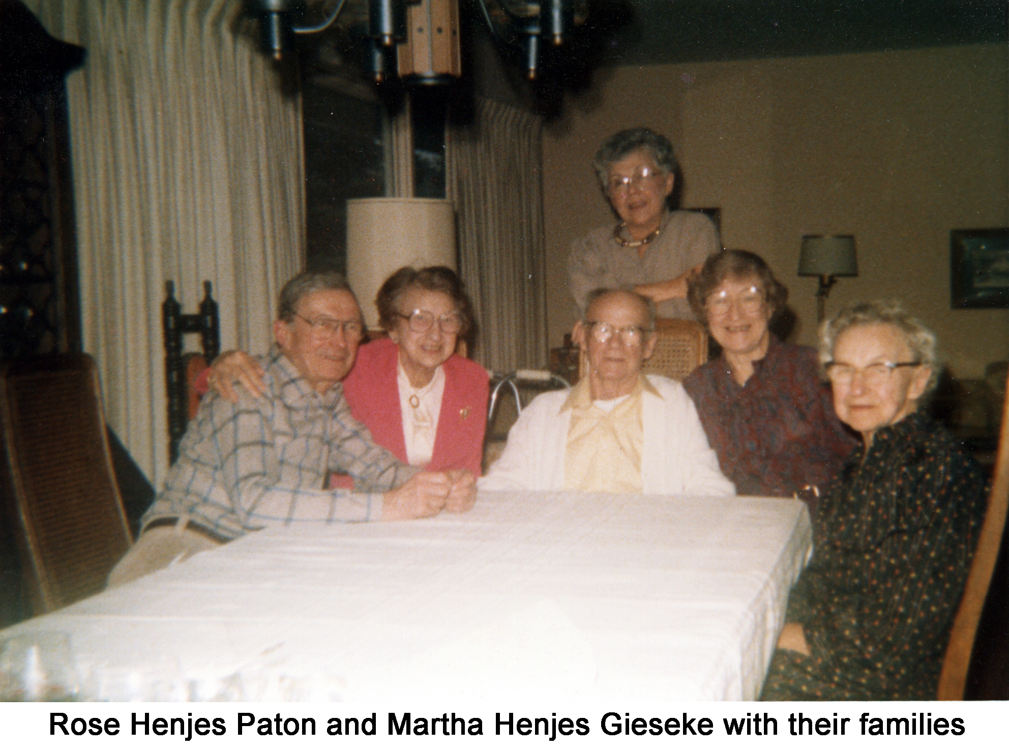 Henjes sisters Martha and Rose with children and spouses