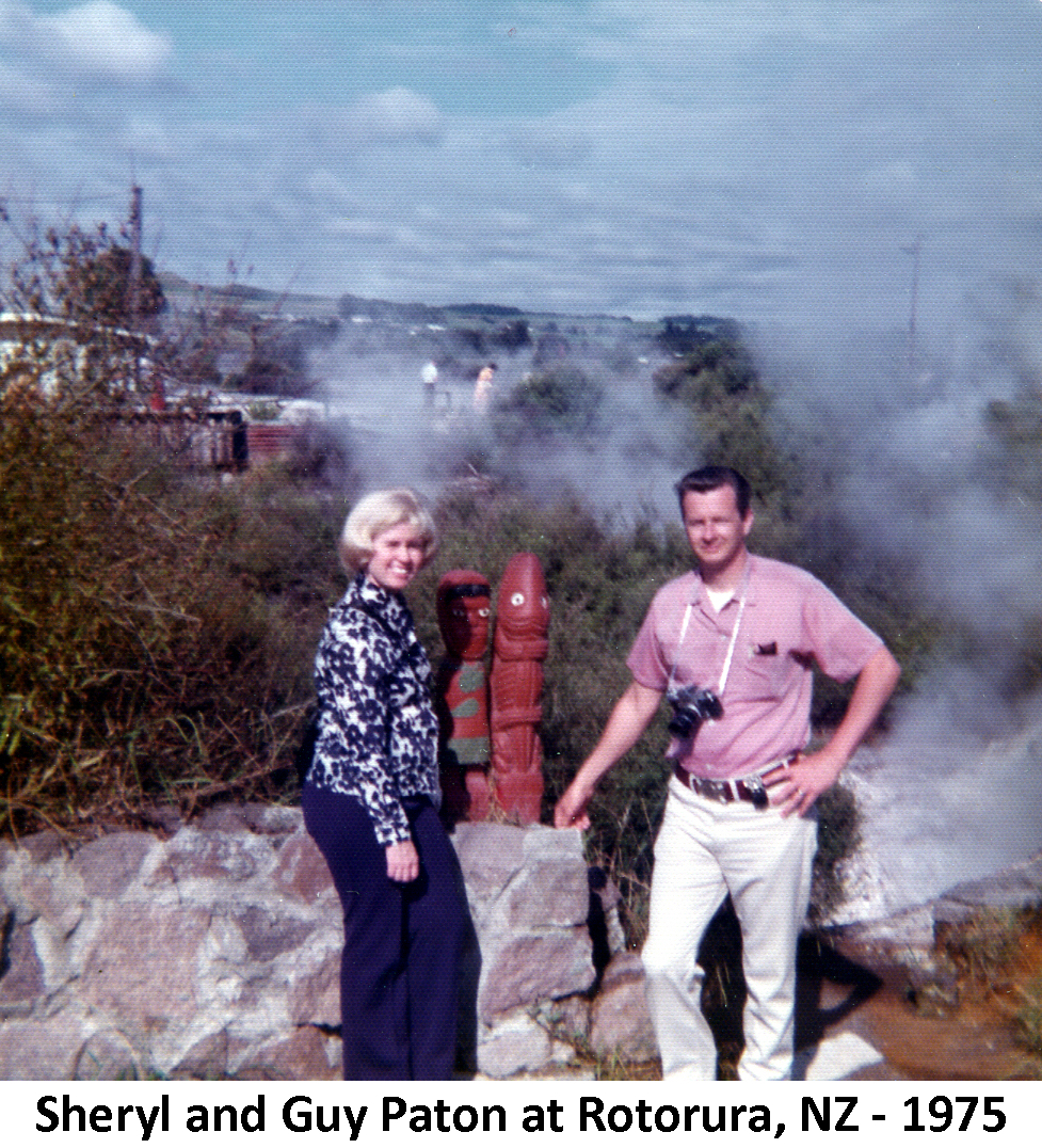 Sheryl and Guy Paton in Rotorua, NZ