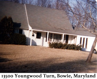 Gail's home at 13500 Youngwood Turn, Bowie, Maryland