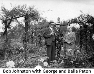 George and Bella Paton with her brother Bob Johnston