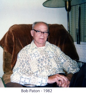 Bob Paton at home in his favorite chair in June 1982