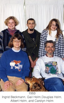 Our family picture for Christmas 1993