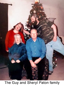 The Paton family in a humorous Christmas photo