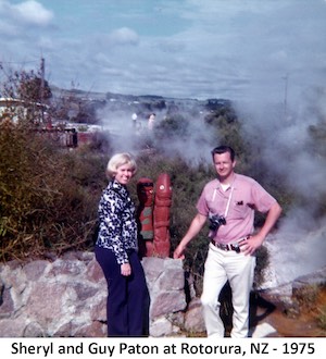 Sheryl and Guy Paton in Rotorua, New Zealand