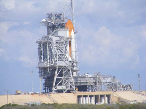 The backup
Shuttle waiting on its pad to rescue the Atlantis crew if necessary