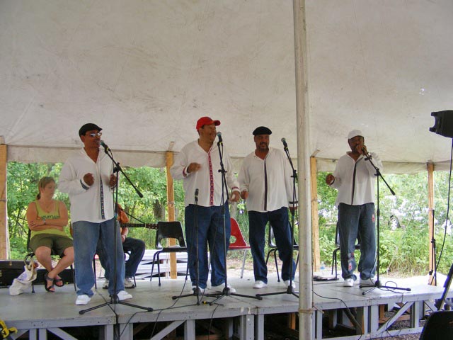 100% Natural performing outdoors 
     under a tent